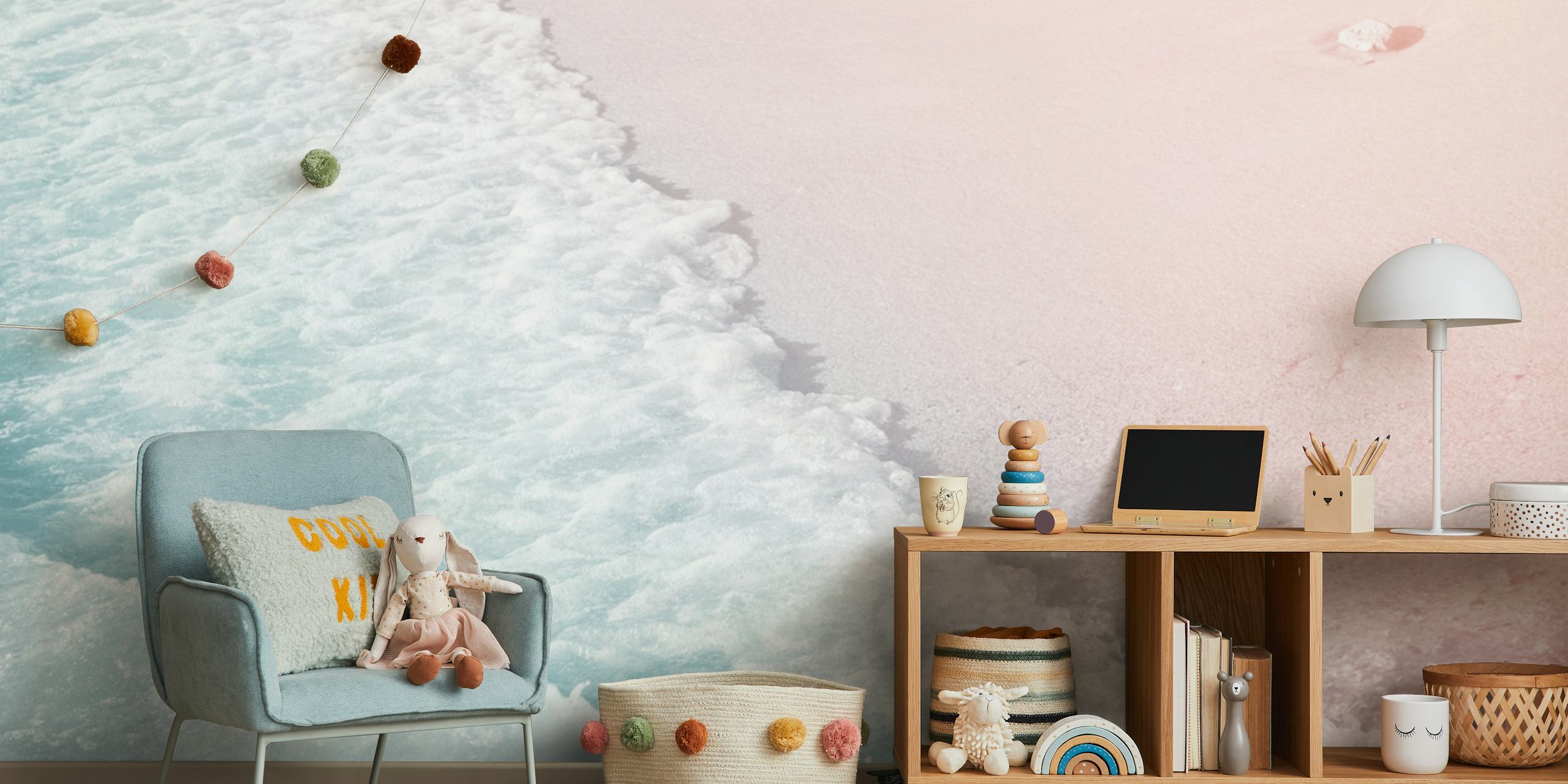 Caribbean Sea Foam Bliss 4 σχέδιο ταπετσαρίας