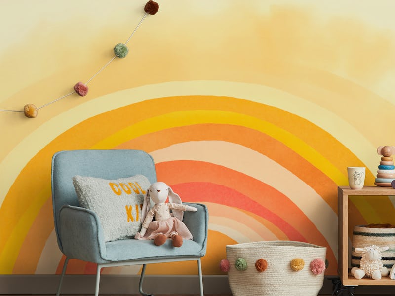 Whimsy Boho Rainbow Ombre Orange Yellow