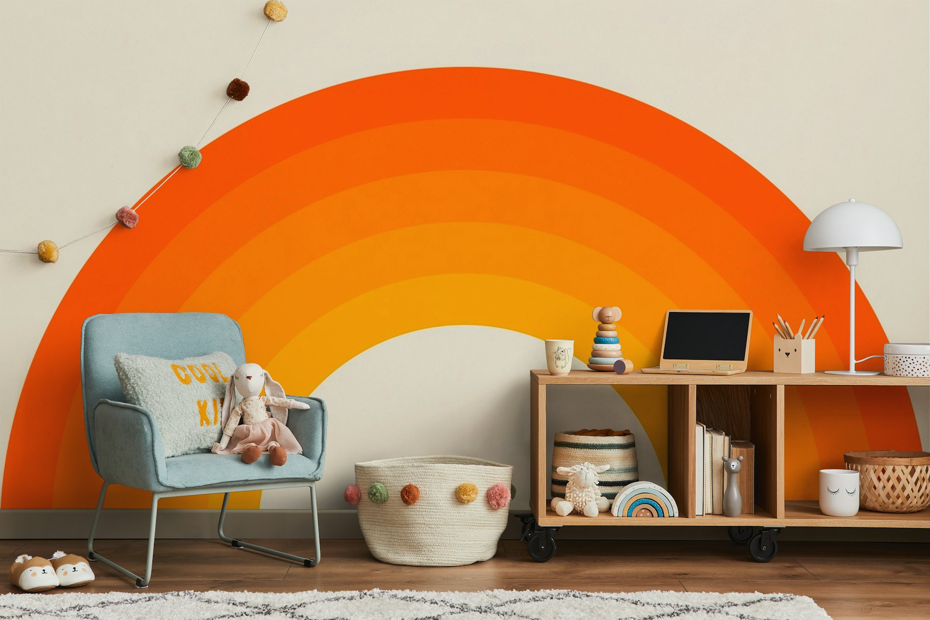 Orange Rainbow papiers peint