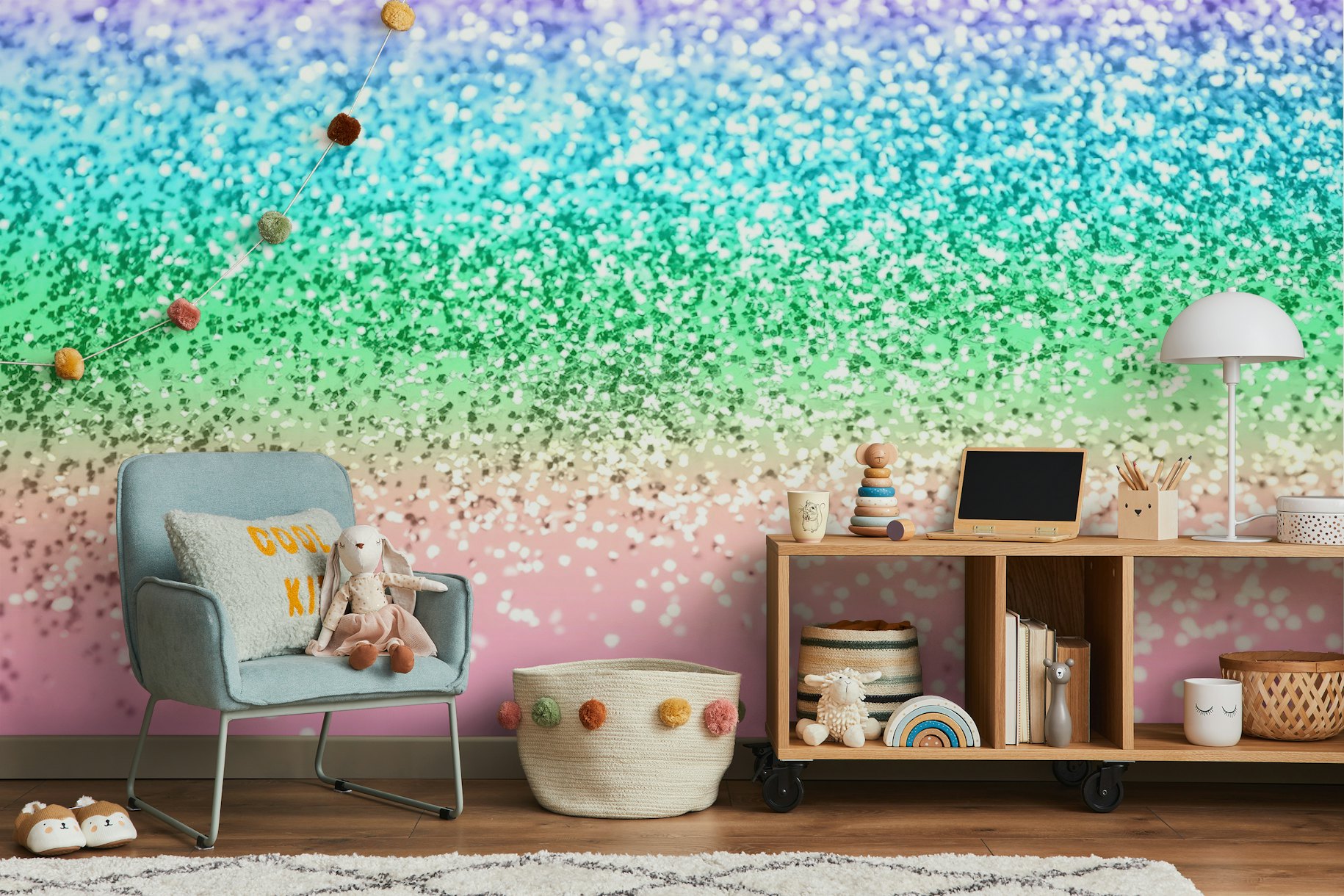 Rainbow Unicorn Glitter 1 wallpaper