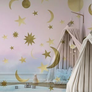Pastel Starry Sky Moon Dream 1