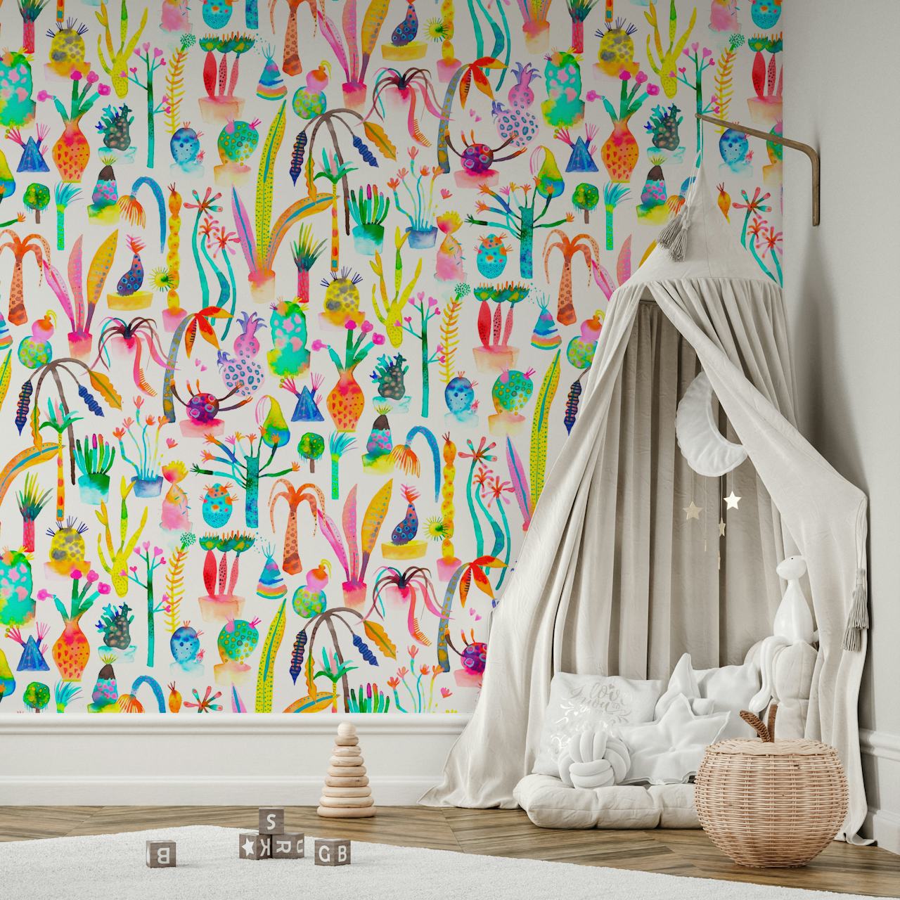 Tapeta Lush Garden v interiéru