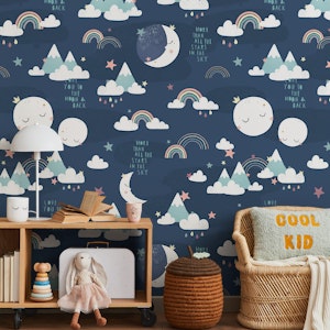 Love You To The Moon - navy