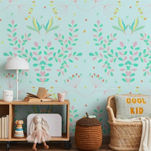 Whimsical Meadow Light Blue