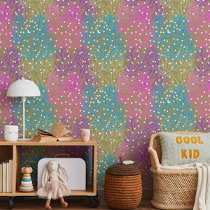 Polka Dots Snowy Forest