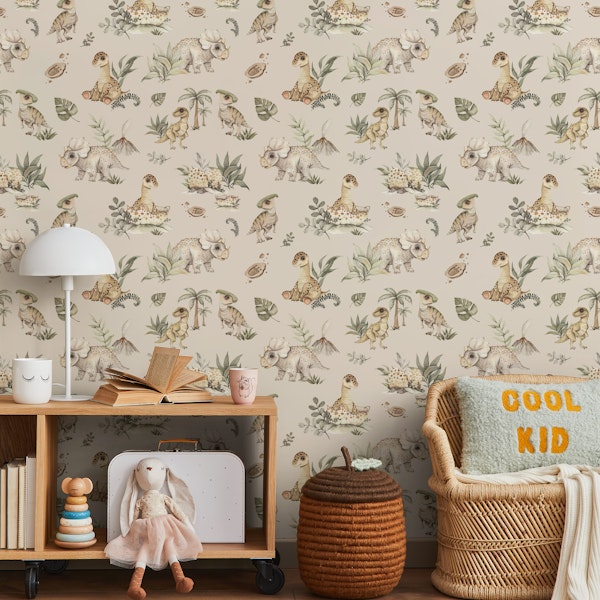 Baby Dino World beige small