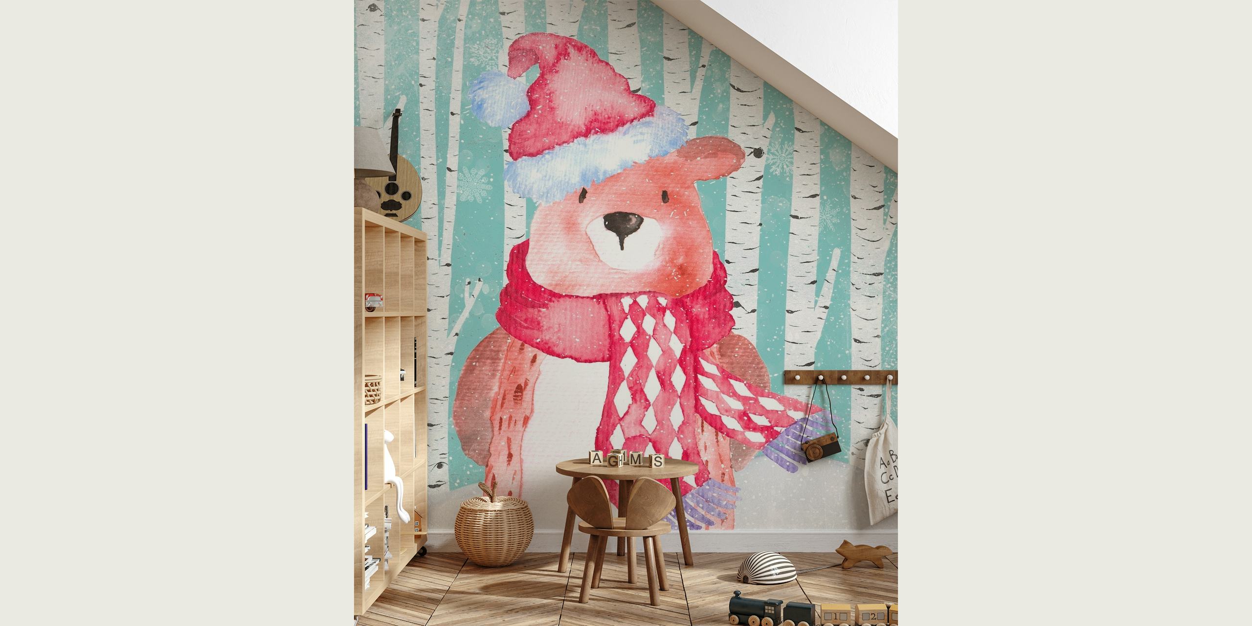 Happy Wintertime - Bear papiers peint
