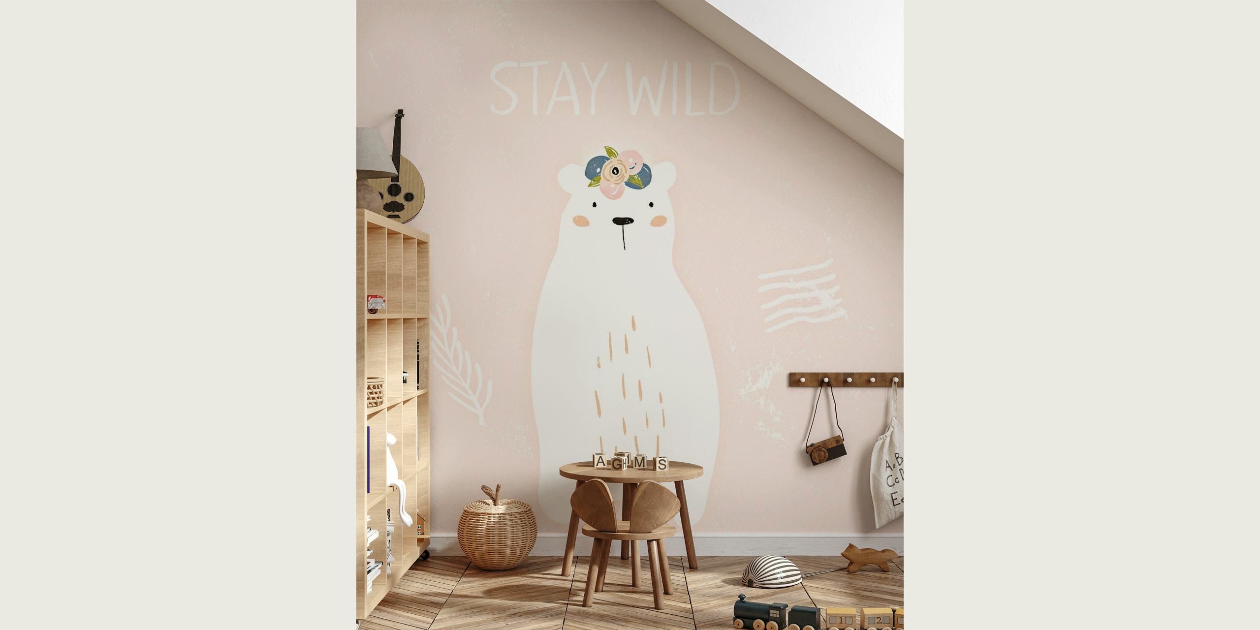 Polar Bear - Stay Wild papel pintado
