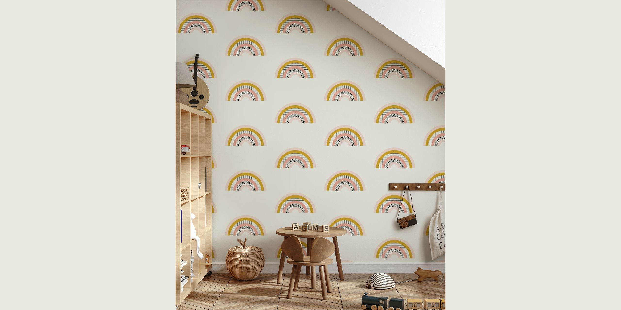 Buy Rainbow Pattern Wallpaper Online - Happywall