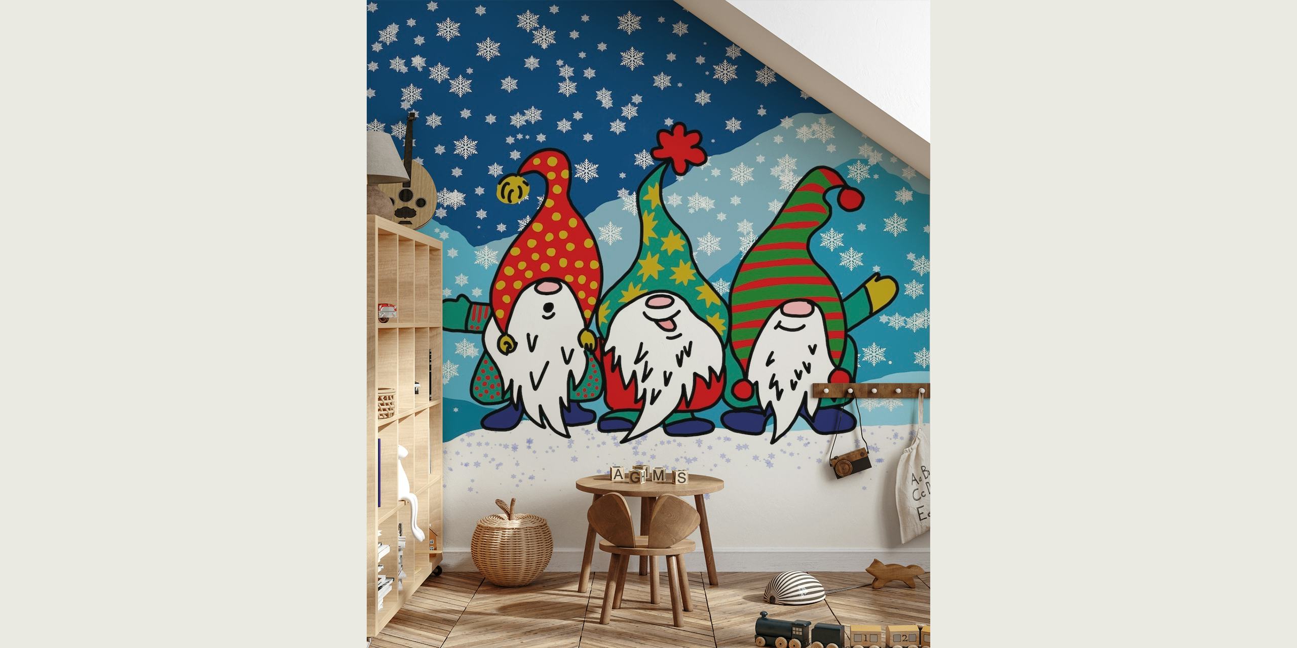 Singing Gnomes Winter wallpaper