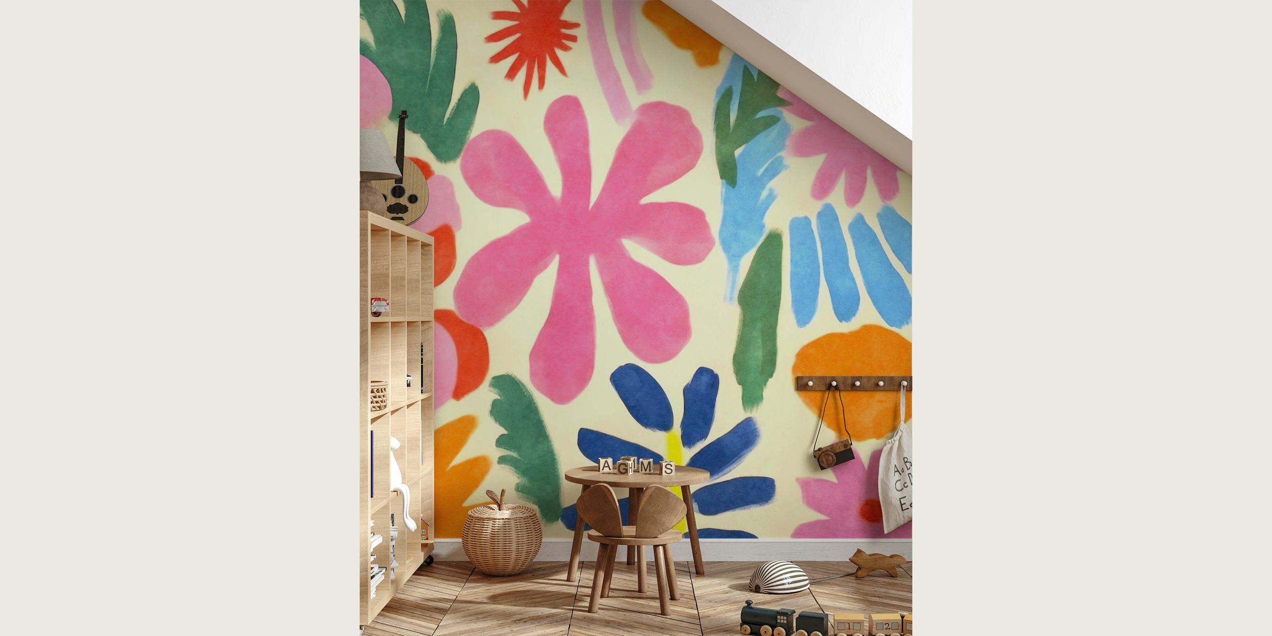 Fancy Flowers Henry Matisse Style papel de parede