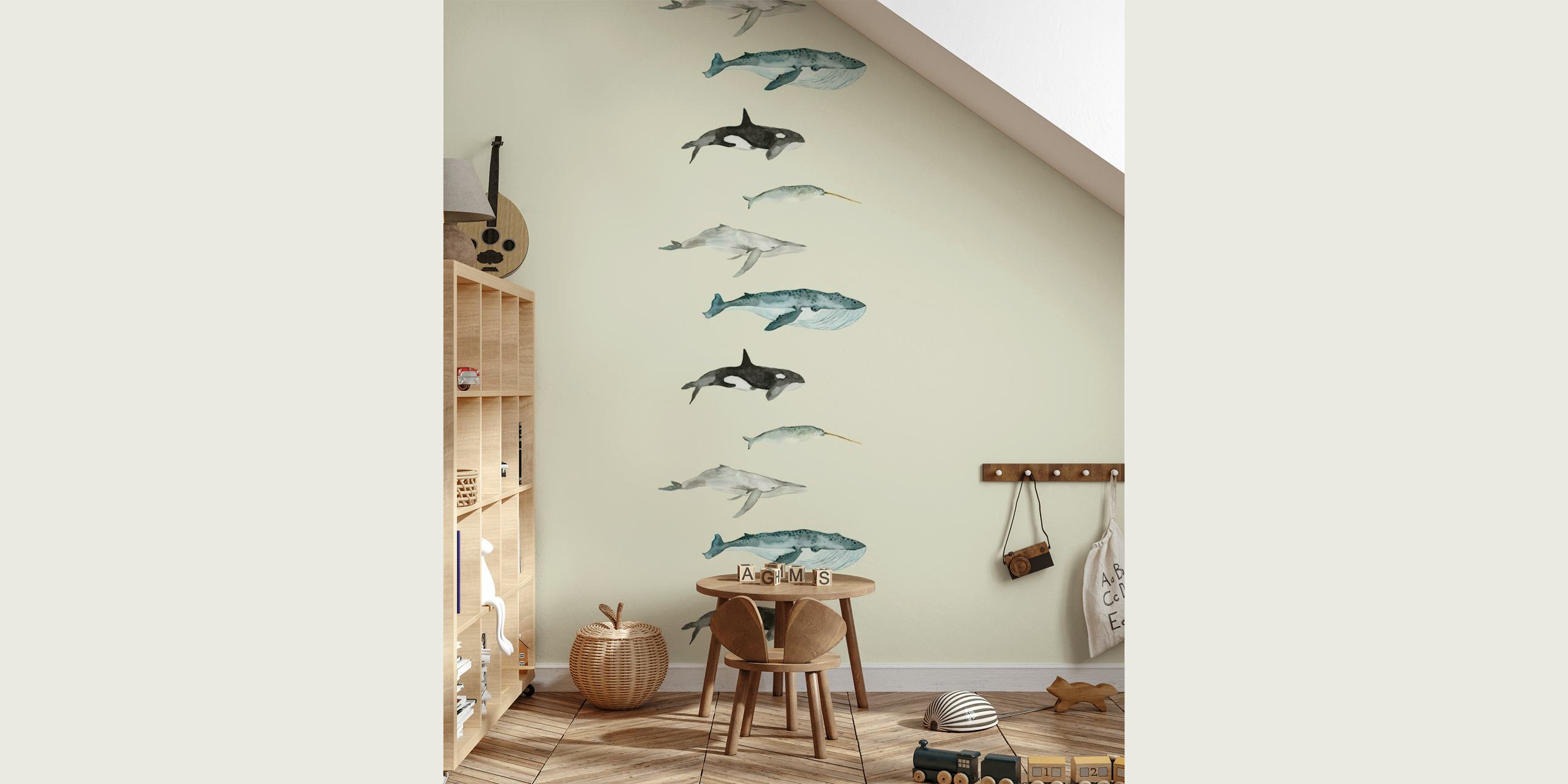 Sea Life Collection // Whales papel de parede