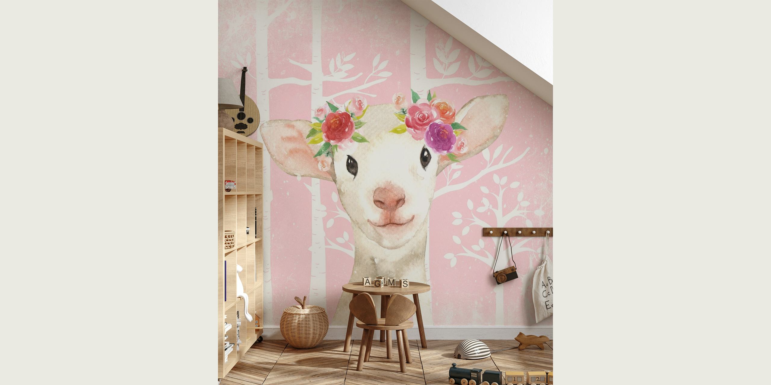 Little Flower Sheep wallpaper