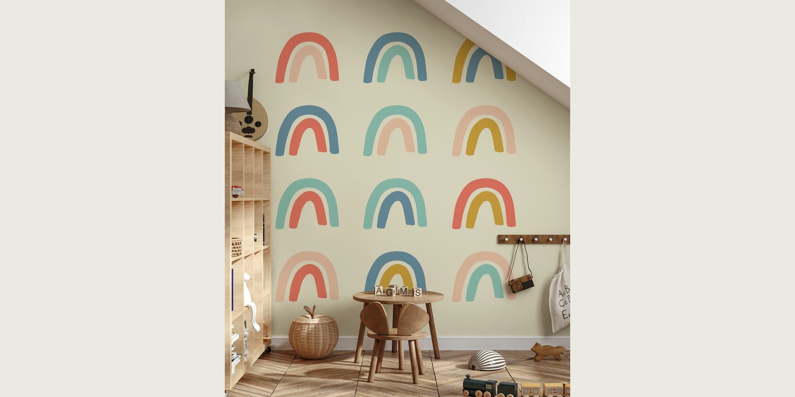 Rainbow Grid wallpaper