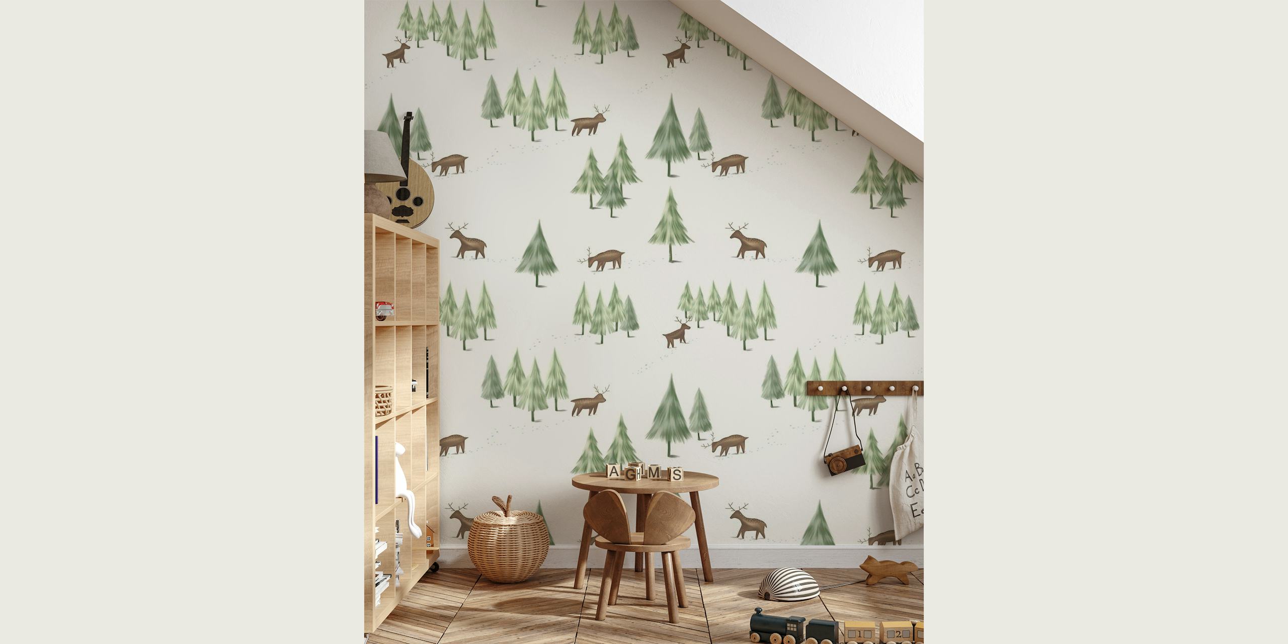 Scandinavian Wald papel pintado