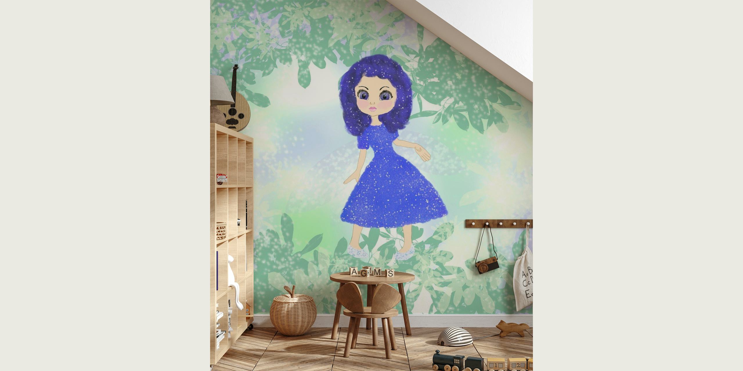 Blue Little Fairy 2 papel de parede