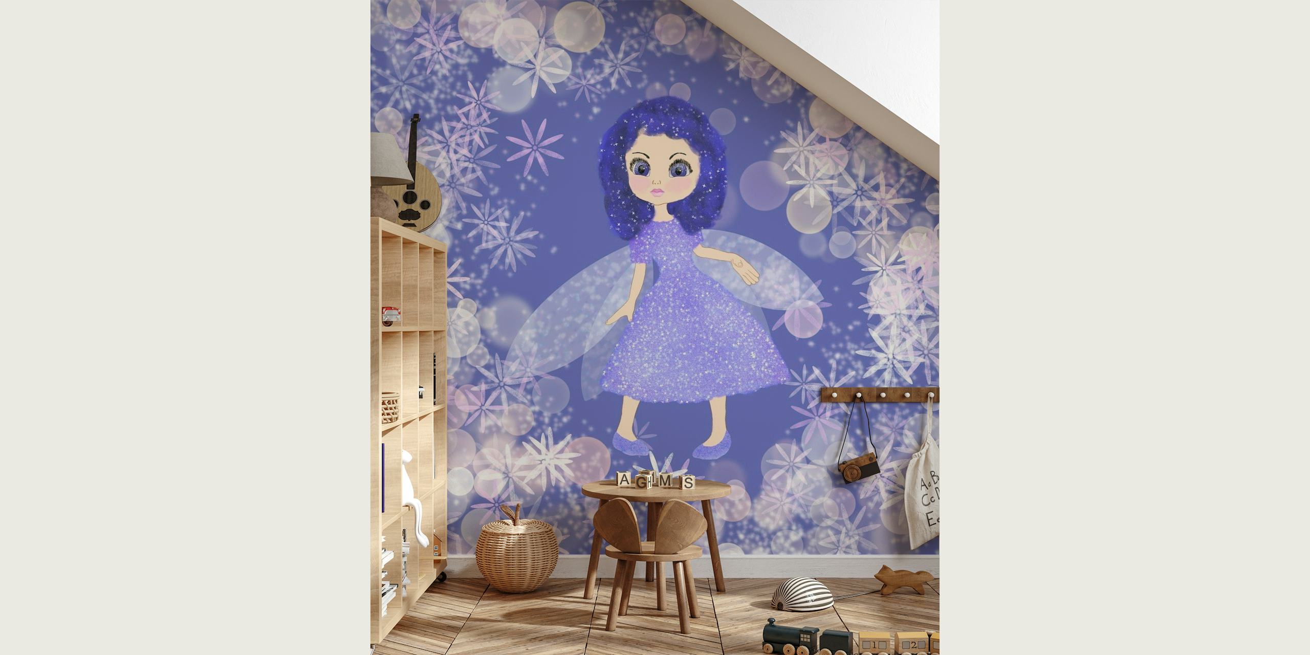 Purple Little Fairy 2 papel de parede