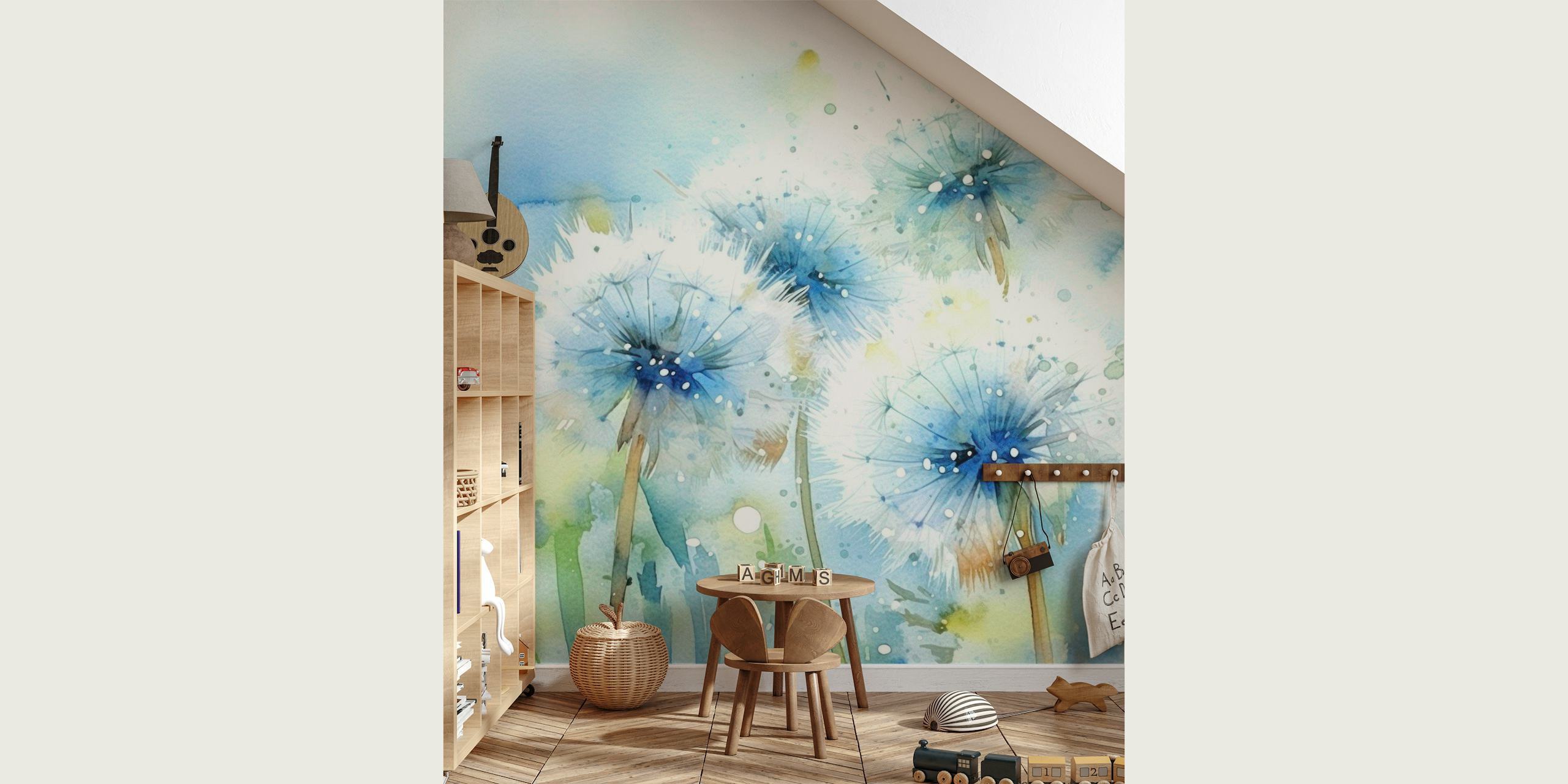 Magic Dandelion Fluff Meadow wallpaper