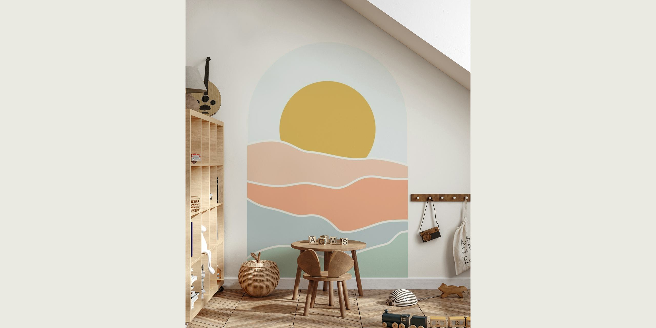 Colorful Boho Sun Arch wallpaper