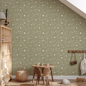 Starry Constellations - Muted Sage
