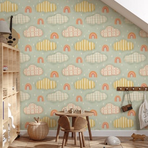 Whimsical Cloud Dreams - Light Blue
