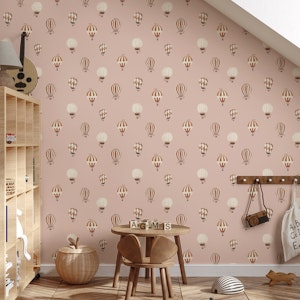 Vintage Hot Air Balloons - pink