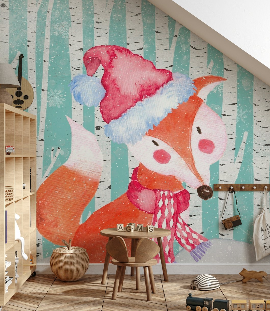 Happy Wintertime - Fox wallpaper