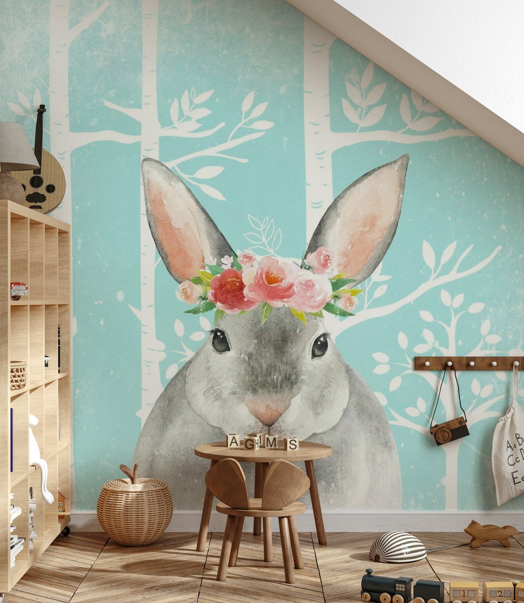 Little Flower Bunny papiers peint
