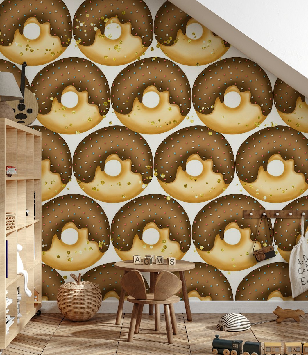 Donut Glitter Pattern 06 wallpaper