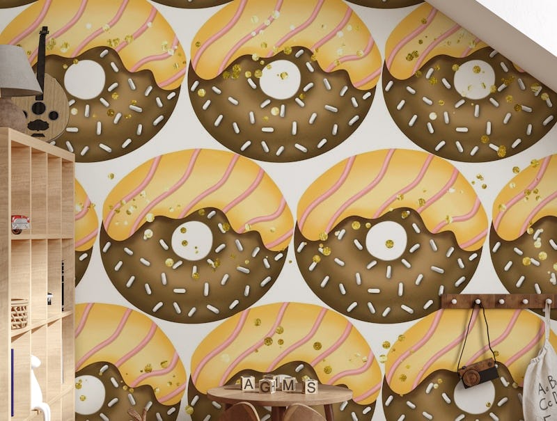 Donut Glitter Pattern 02