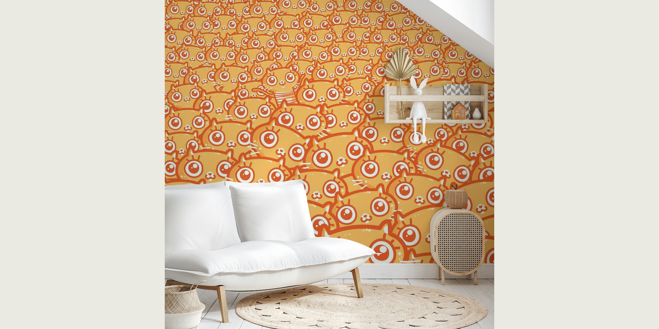 CatGalore - orange papel de parede
