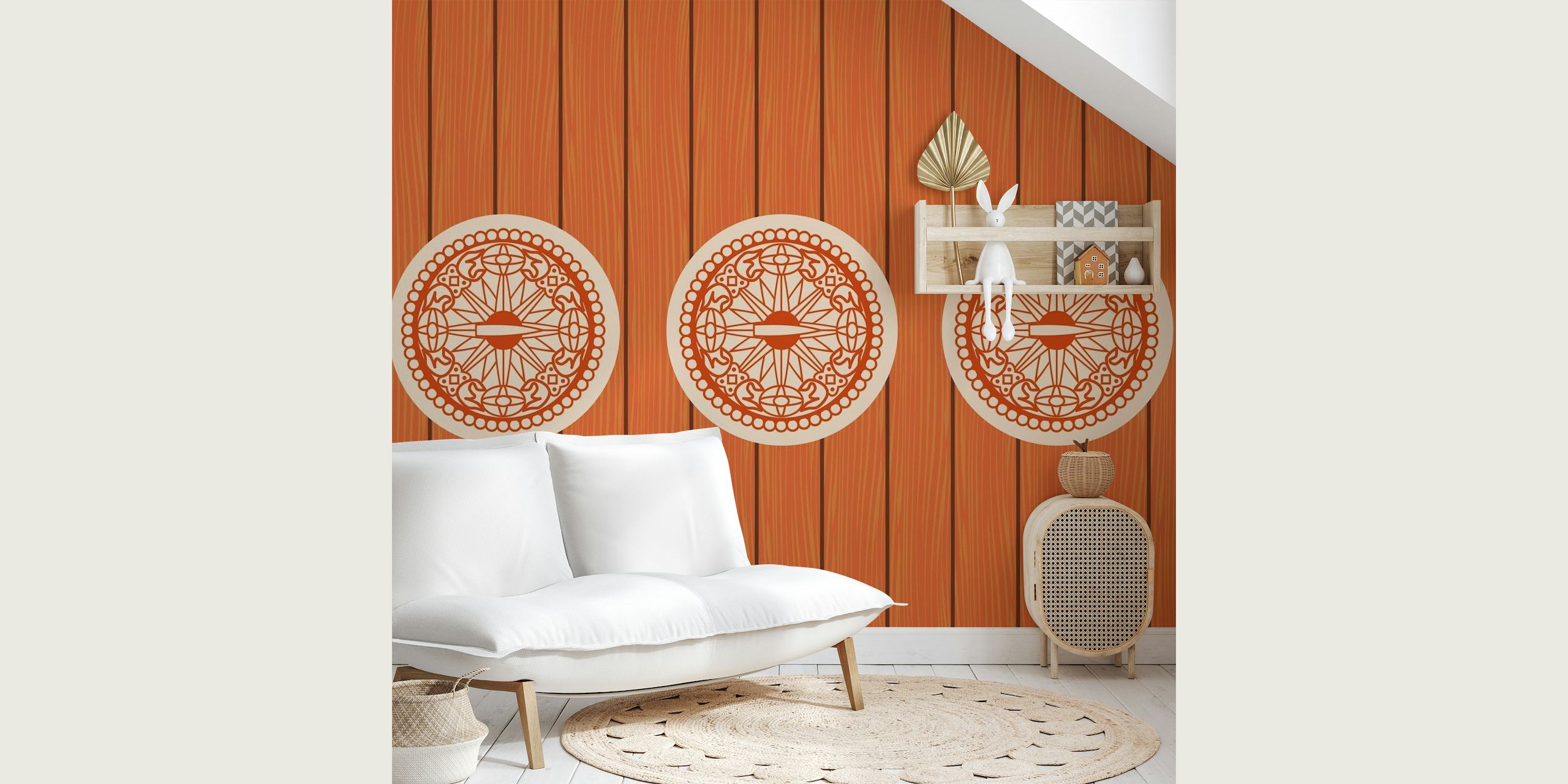 Scandinavian Wood Decor wallpaper