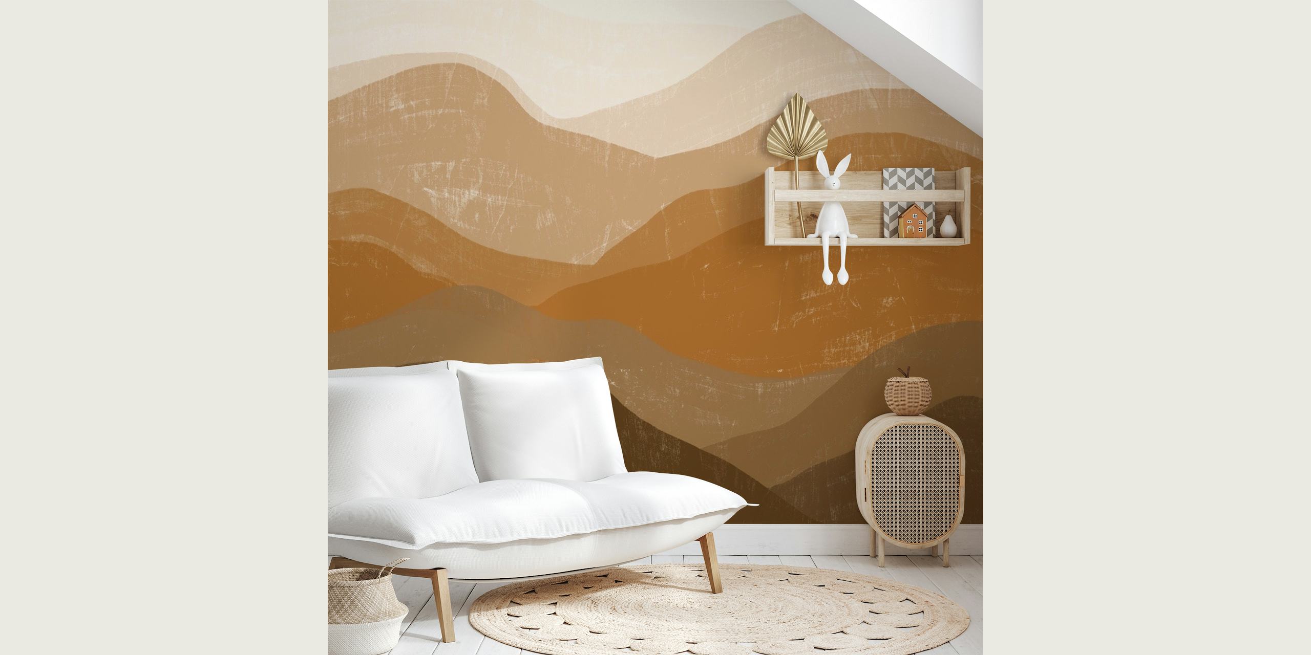 Retro Mountaintops wallpaper