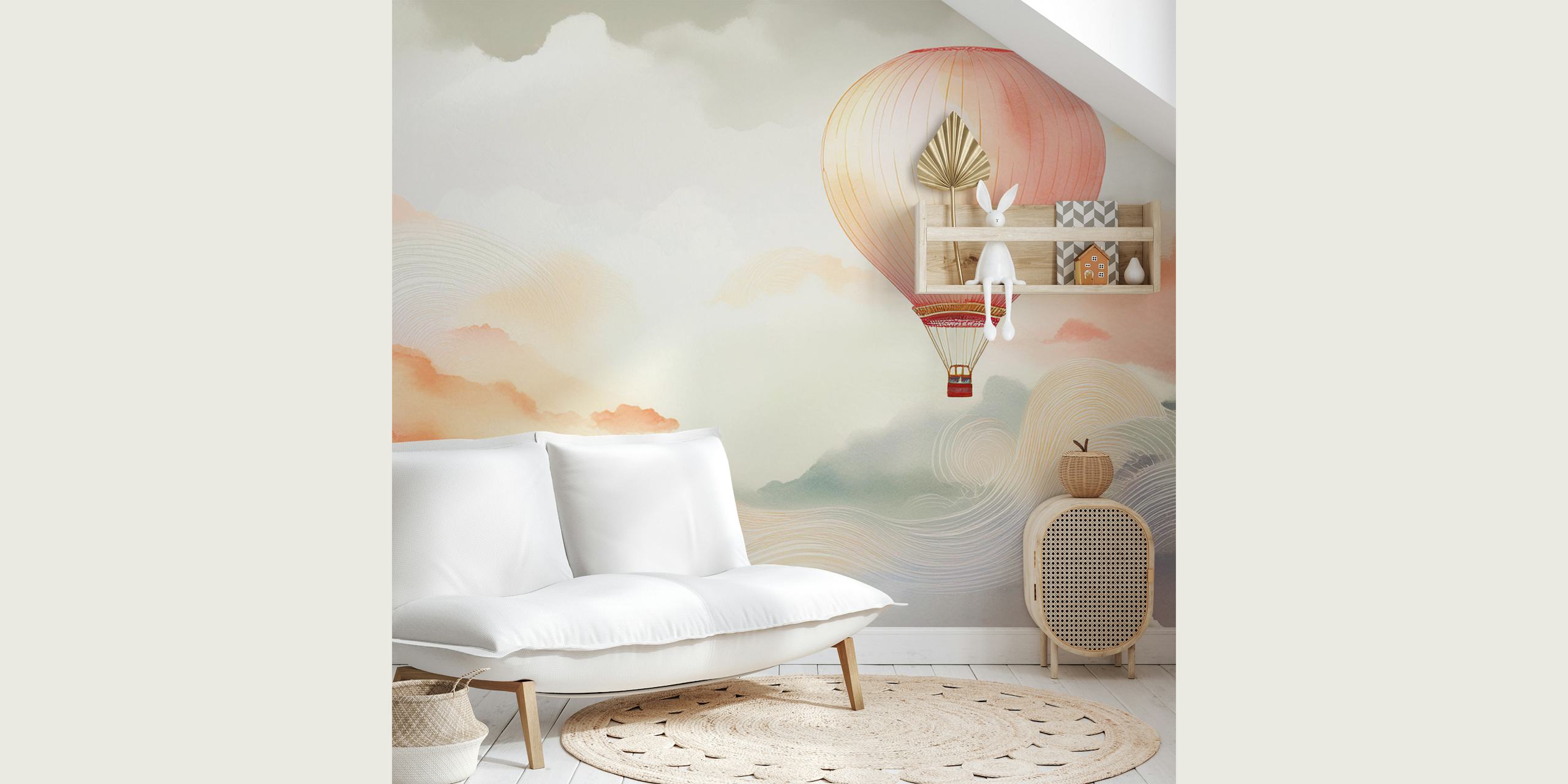 Dreamy Balloon Journey tapetti huoneessa