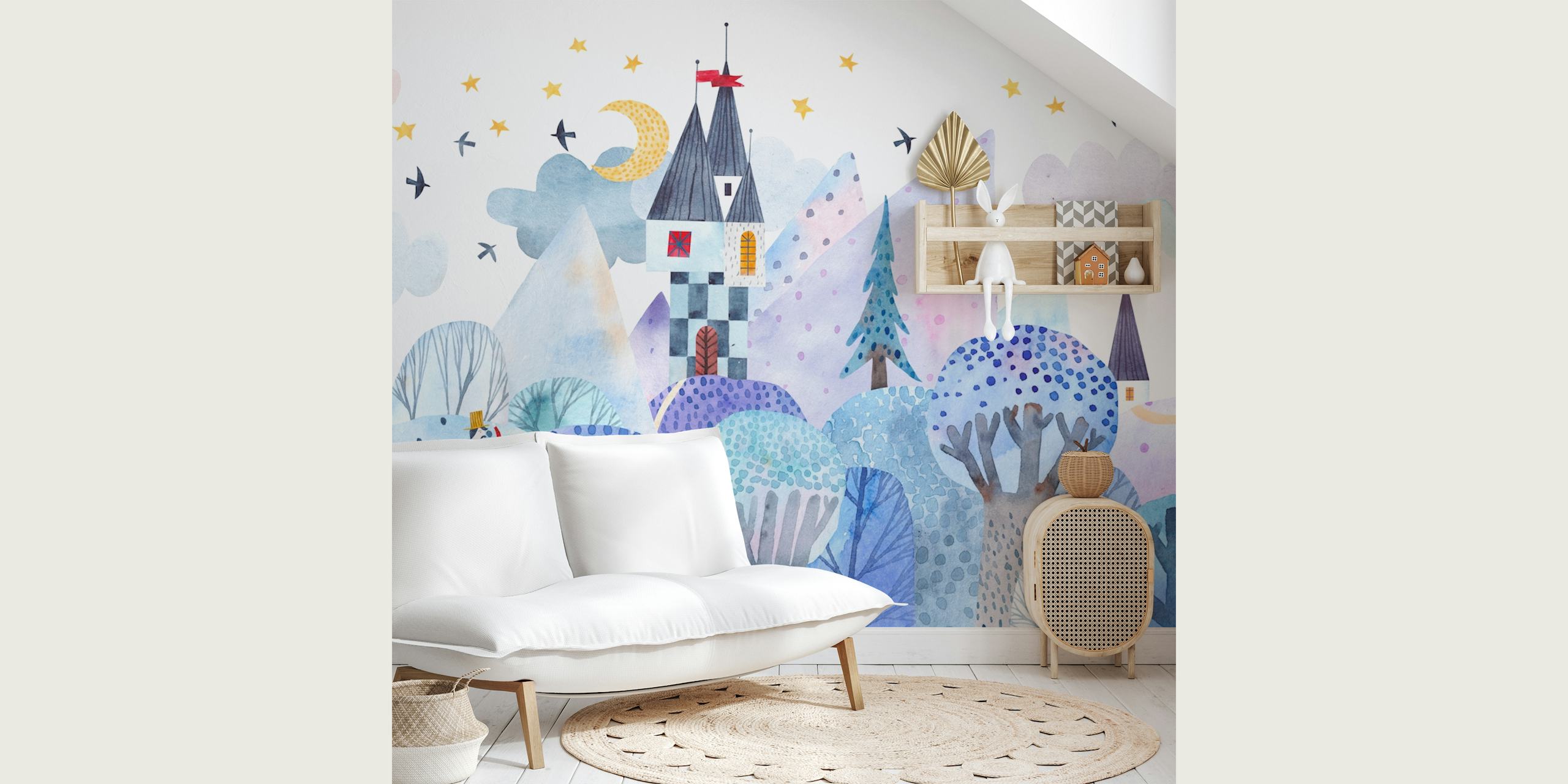 Fairy Ice Kingdom-tapet i et rum