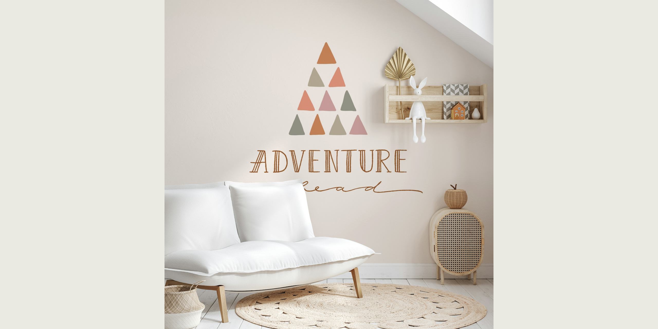Adventure Ahead Woodland behangontwerp in een kamer