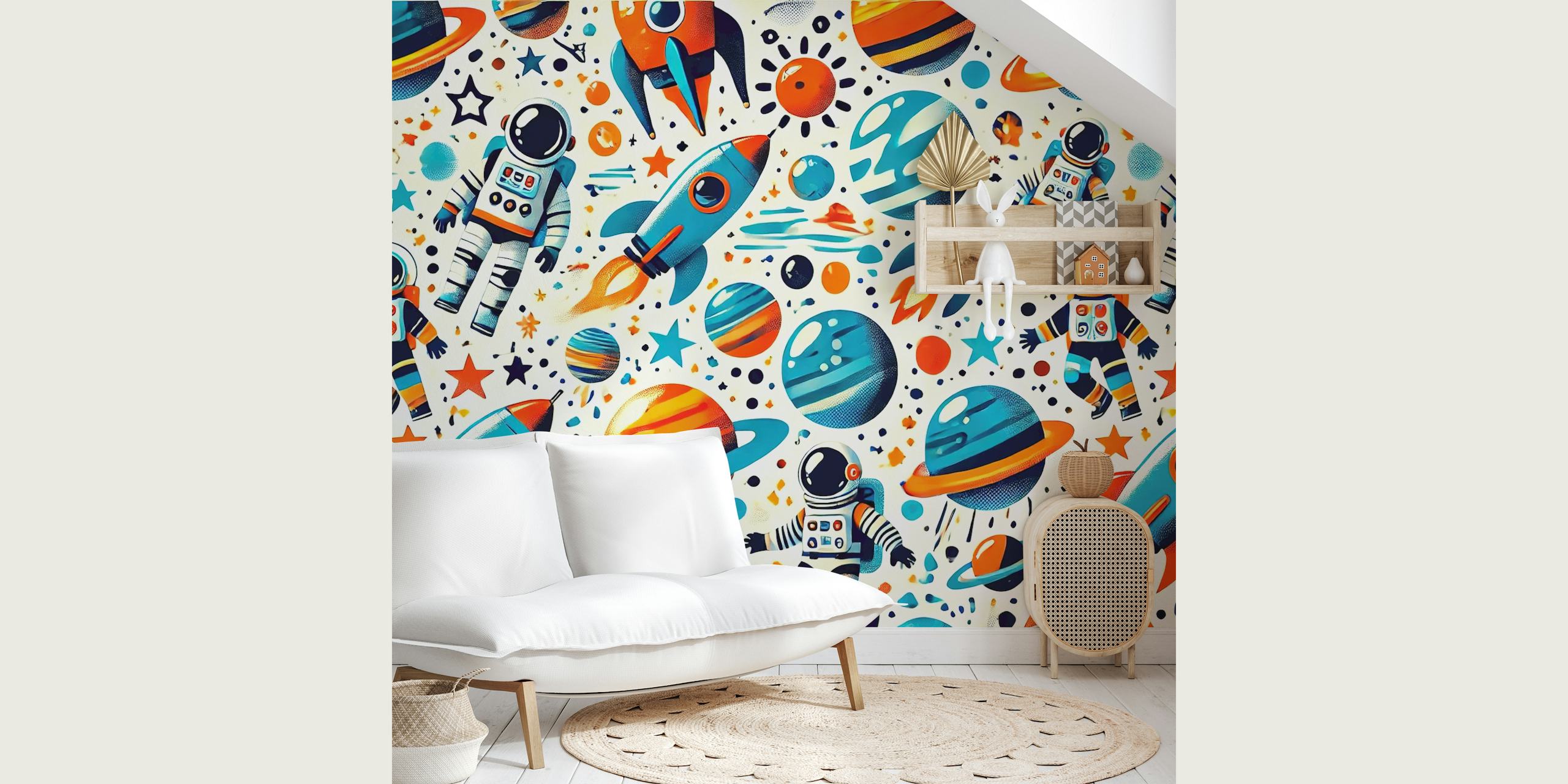 Galactic Explorer Dream tapet i et rum