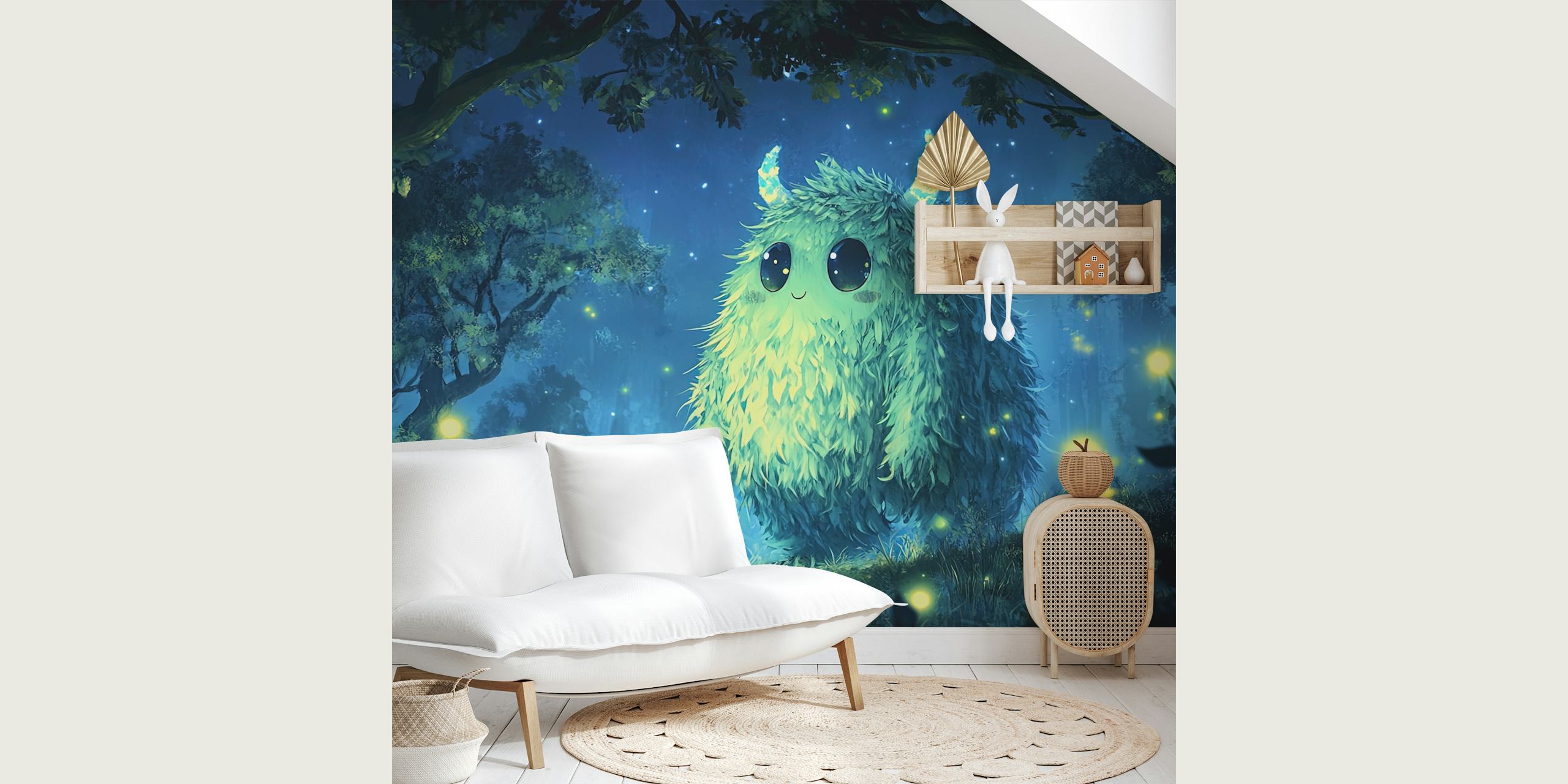 Whimsical Dreamkeeper - Larry wallpaper in a room
