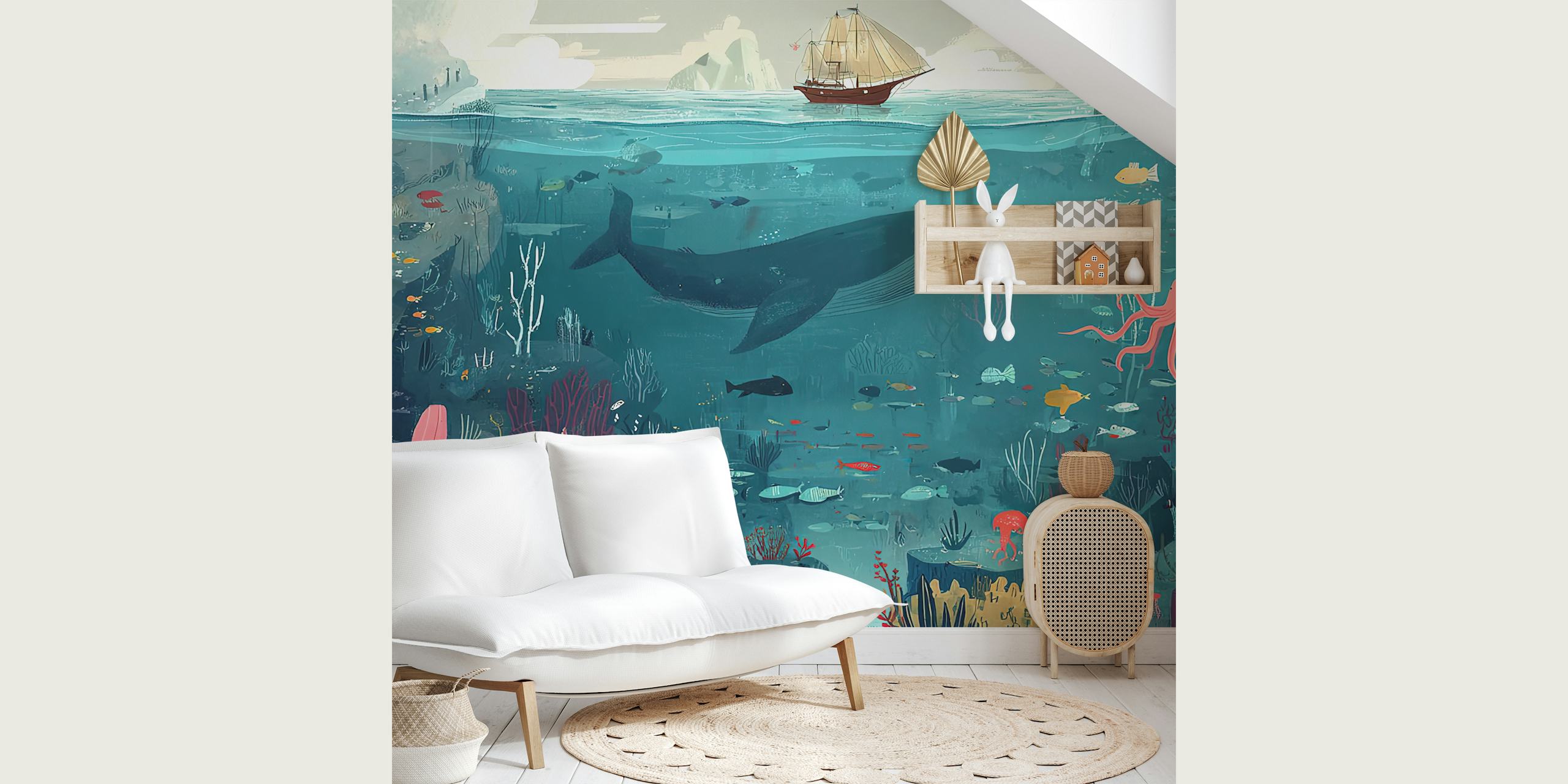 Tapeta Oceanic Wonderland v pokoji