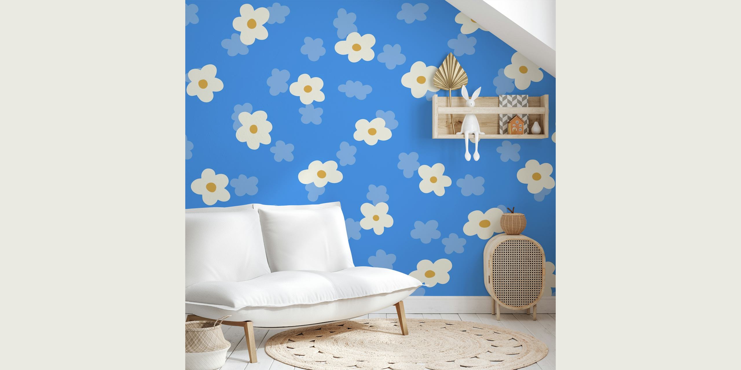 Daisy Dream Clouds tapeta v místnosti