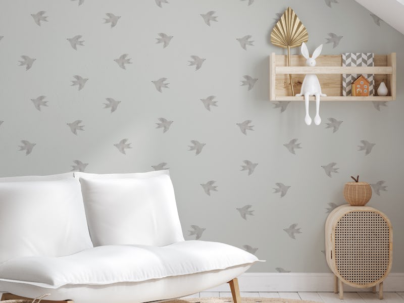 Dreamy Birds Cloudy Gray