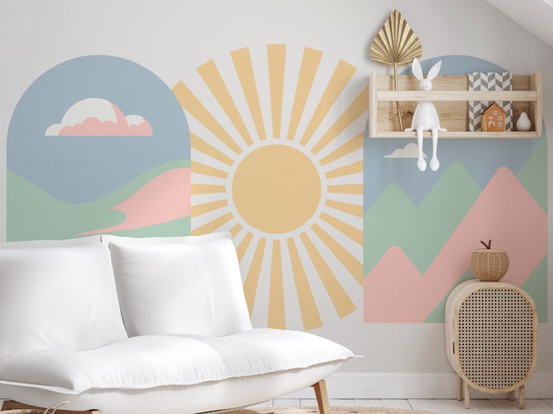 Happy Pastel Boho Arch Sunrise
