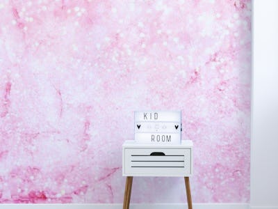 Pink Glamour Glitter Marble