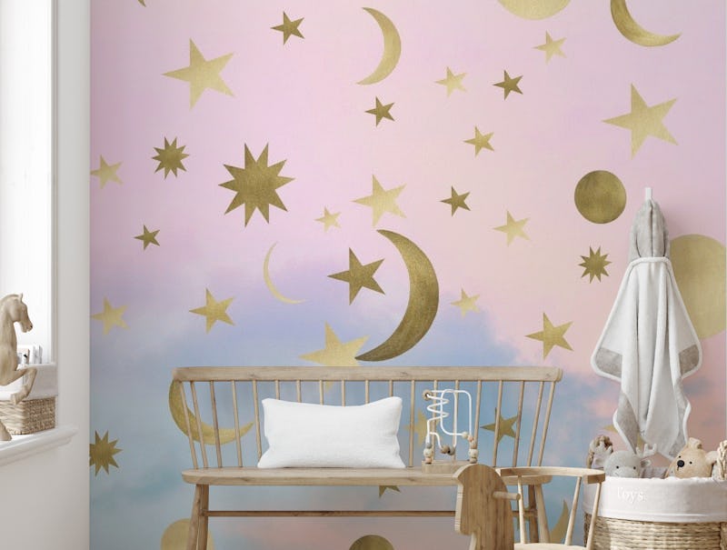Pastel Starry Sky Moon Dream 1
