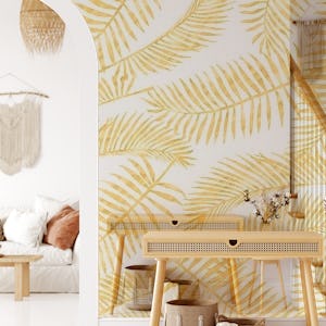 Palm Leaf Pattern Golden
