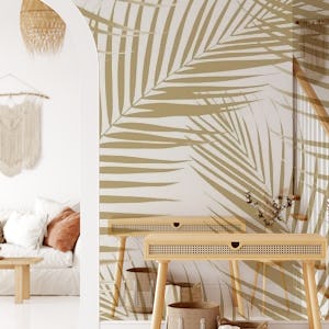 Palm Leaves Gold Cali Vibes 1