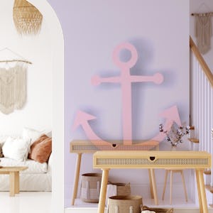 Pink anchor violet decor