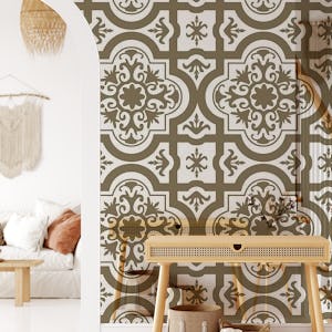 Taupe Brown Moroccan Tile
