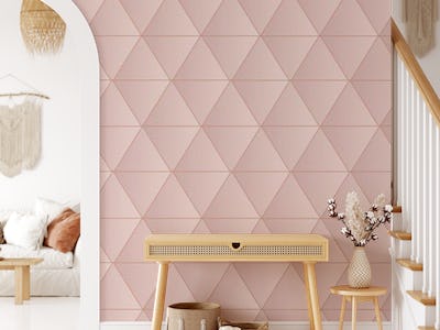 Rose Gold Triangle Pattern