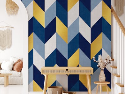 Blue and gold pattern